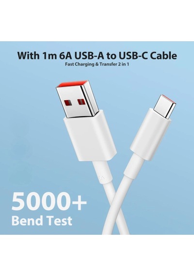 120 Watt Turbo Hızlı Şarz Aleti Adaptör Ve Kablo Seti Type-c Vivo V29 Lite 5g Uyumlu