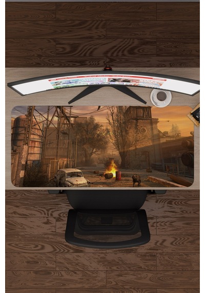 Stalker Kaymaz Dikişli Kauçuk Oyuncu Mousepad V4 - 90x40 Xxl Gaming Mouse Pad Fare Altlığı