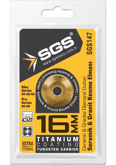 Sgs Seramik Ve Granit Kesme Elması Titanyum 16mm Sgs147