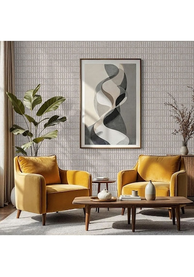 Adawall Muse Koleksiyonu- 25102-3 Kum Beji Dokulu Silinebilir Nonwoven Vinil Duvar Kağıdı 1.06x15.6m, 16.5m² Bej