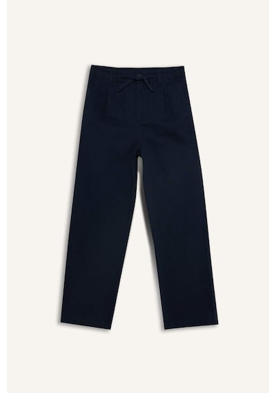 Defacto Loose Fıt Düz Paça Gabardin Pantolon Erkek Çocuk G6740a826spnv146 Lacivert-nv146