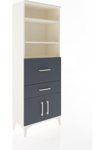 Arges Dolap 3 Raflı 2 Çekmeceli 2 Kapaklı 60x30x163 Aytaşı-an... Aytaşı