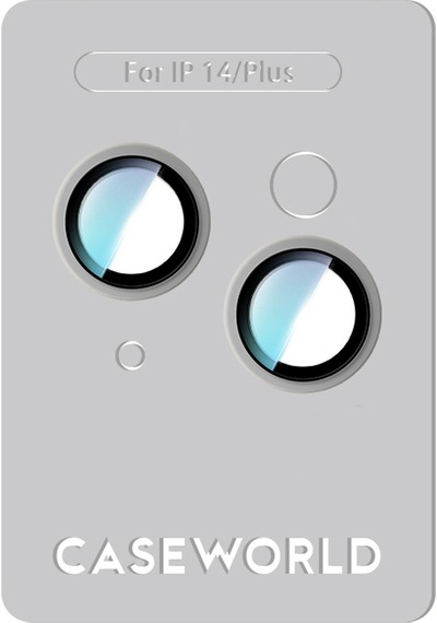 Apple Uyumlu   iPhone 14 Plus Caseworld Alloy Serisi Oleofobik Anti Reflective Kamera Lens Koruyucu Gümüş
