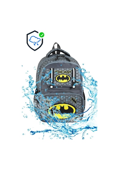 İlkokul Çantası 3'lü Set 42 30 Cm Beslenme Çantası Kalem Kutusu Ortopedik Sırt Erkek Çocuk Kids Bag Gri