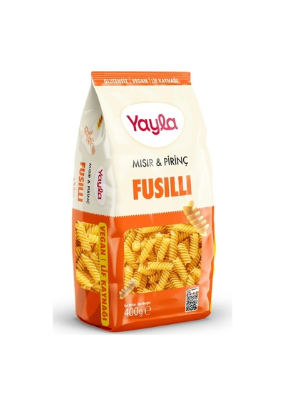 Glutensiz Mısır Ve Pirinç Fusilli Makarna 400 G
