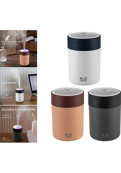 Divex Usb Led Işıklı Hava Nemlendirici Colorful Humidifier Beyaz H-41