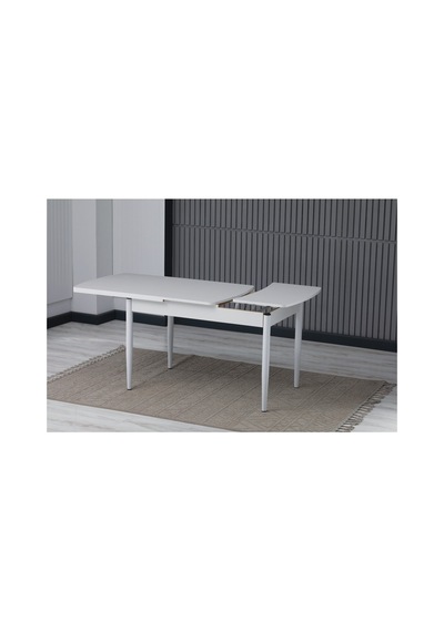 Beyaz Mdf 80 X 130 Açılabilir Mutfak Masası Beyaz Beyaz Beyaz Mdf 80 X 130 Açılabilir Mutfak Masası Beyaz Beyaz