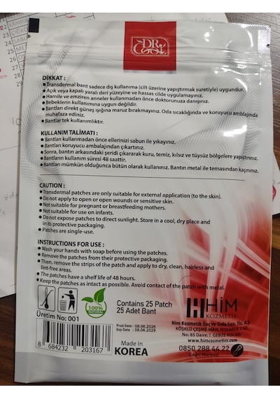 Dr. Cool Ginseng Wellness Bandı 25 Adet