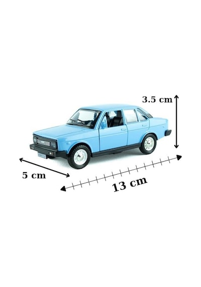 Metal Araba Çek Bırak Murat 131 Mavi Sesli Ve Işıklı 1/36 Ölçek Diğer