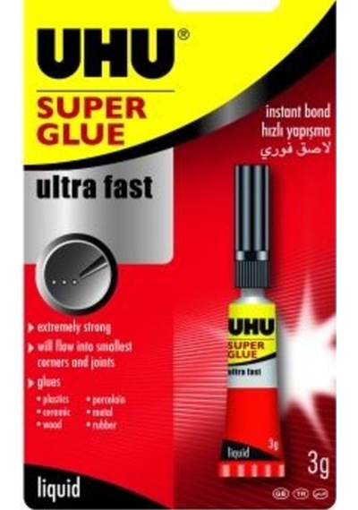 Uhu Super Glue-Japon Yapıştırıcı Blister 40279