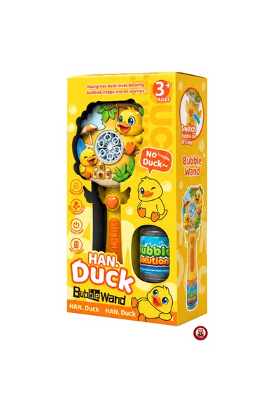 Oyuncak Işıklı Tam Otomatik Köpük Makinesi 26 Cm 4 Pilli Baloncuk Oyuncağı Köpük Sıvılı 3 Renk Sarı