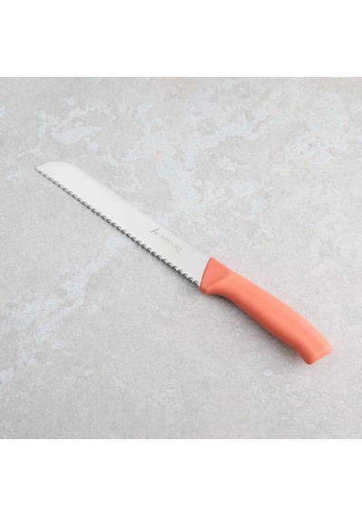Aryıldız Rexa Tırtıklı Ekmek Bıçak Turuncu 19 Cm Renkli