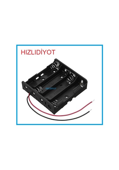 18650 Pil Yuvası 4 Lü Seri Bağlantılı Kaliteli Arduino Uyumlu