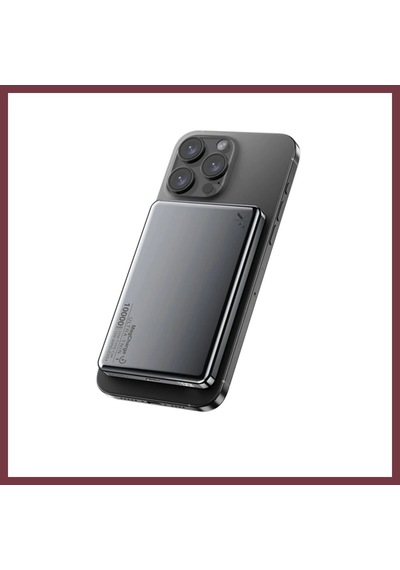 Storeşahin Pw560 10.000 Mah Dijital Göstergeli 20w Type-c Ve 15w Kablosuz Şarj Pd Hızlı Şarj Magsafe Powerbank - Titanyum Shn0720