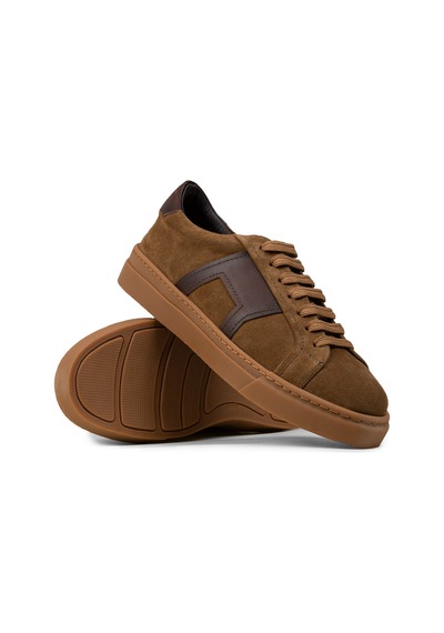 Deery Erkek Hakiki Süet Taba Renkli Sneaker Ayakkabı - 02002mtbac01 Taba