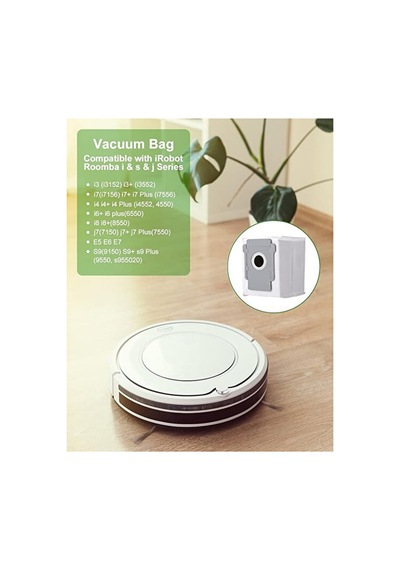 İrobot Roomba S9 S9+ Uyumlu Toz Torbası 2 Adet Toz Torbası 2li
