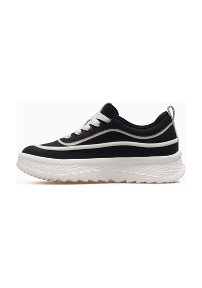 Guja 26y373 Kadın Bağcıklı Kalın Taban Sneaker Ayakkabı Siyah