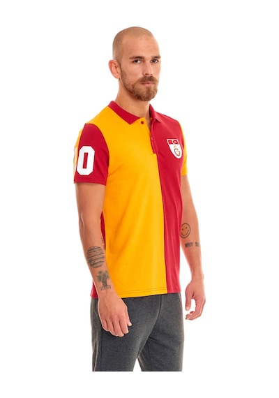 Gsstore Galatasaray Metin Oktay Polo T-shirt E88083 Sarı - Kırmızı