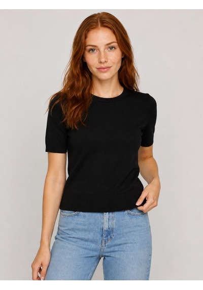 Loft Regular Fit Kadın Bluz K.kol Lf2044861 Q1.v1 Siyah