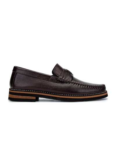 Tamer Tanca Erkek Hakiki Deri Kahverengi Loafer Ayakkabı 1008 3390 Erk Ayk Sk24-25 Kahve Dr Kahverengi