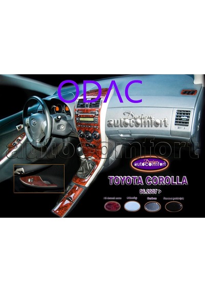 Toyota Uyumlu Corolla Konsol/Maun Kaplama 2007+ 15.Prç (508889205)