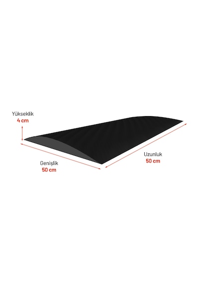 Reflektifli Kauçuk Hız Kesici 4 Bantlı - 10 Metre Set-4096