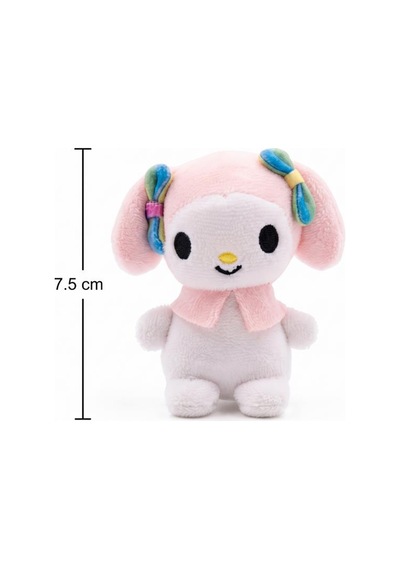 Gioc-hi Prezio-si Hello Kitty Peluş Serisi 7,5 Cm Sevimli My Melody Eğlenceli Oyuncak Çok Renkli