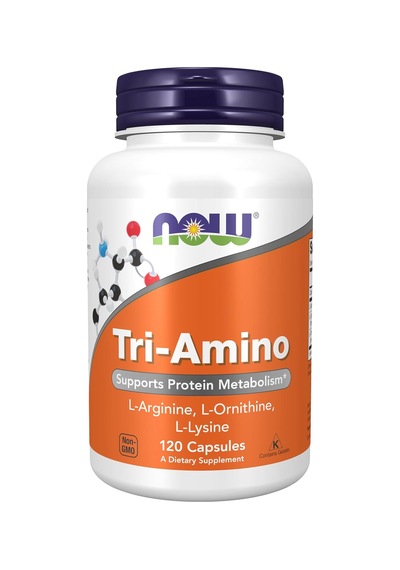 Now Foods Tri-amino With L-arginine Arjinin L-ornithine Ornitin