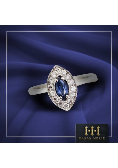 Hakan Mekik Jewelry Dream Serisi Pırlanta Safir Yüzük