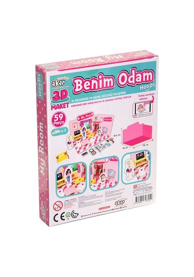 Benim Odam Maket 3 Boyutlu Puzzle.