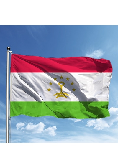Tacikistan Bayrağı 70 105 Cm Tek Ebat