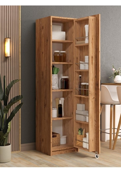 Kuzeylife Novensa Çok Amaçlı Erzak-kiler Dolabı Tek Kapaklı Çam Çam Kuzeylife Novensa Çok Amaçlı Erzak-kiler Dolabı Tek Kapaklı Çam Çam