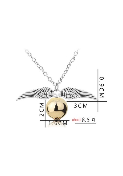 Müstesna Jwl Harry Potter Snitch Kolye Gümüş-Bronz Renklerinde