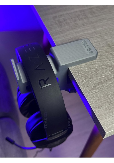 Trak3d Premium Asılabilir Kulaklık Standı Sağlam, Kaydırmaz Keçeli, Ergonomik Stand, Steel Gray Edition