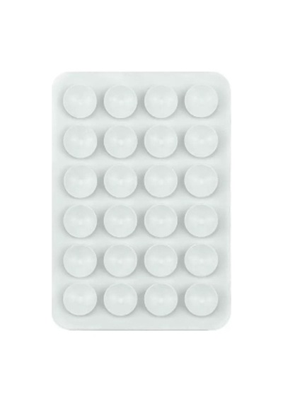 Lexroo Kare Öpücüklü Çift Taraflı Silikon Tutucu 5,50cm X 8cm - Beyaz