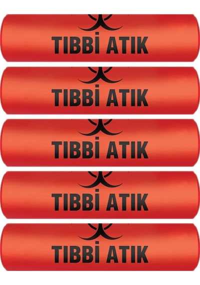Atık Torbası Jumbo Boy 80 x 110 CM 700 G 10'lu Rulo x 5 Paket
