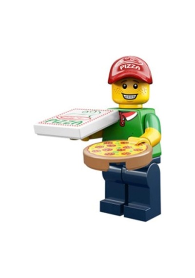 Lego Minifigür - Seri 12 - 71007 - 11 Pizza Delivery Man