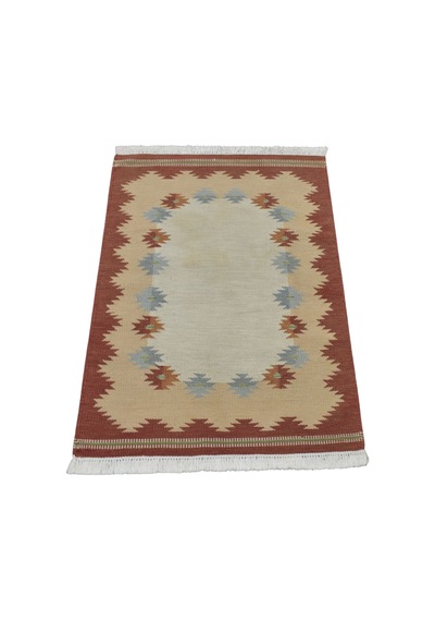 Kilim Antik El Dokuma Modern Benzersiz Pastel Yün Kilimi 0154 - Vintage - Çok Renkli