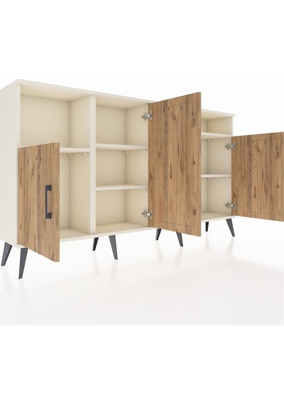 Arges Konsol 5 Raflı 4 Kapaklı 176x30x99 Aytaşı-çam/aytaşı Atlas Çam/aytası - Aytası Arges Konsol 5 Raflı 4 Kapaklı 176x30x99 Aytaşı-çam/aytaşı Atlas Çam/aytası - Aytası