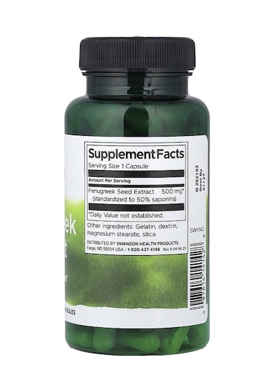 Swanson Vitamins, Fenugreek Extract, 500 Mg, 90 Capsules
