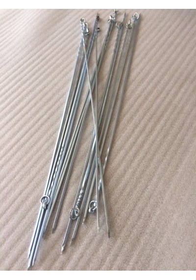 30 Adet - Yassı Şiş - Kare Ciğer Şiş- Kare Kuşbaşı- 50 Cm
