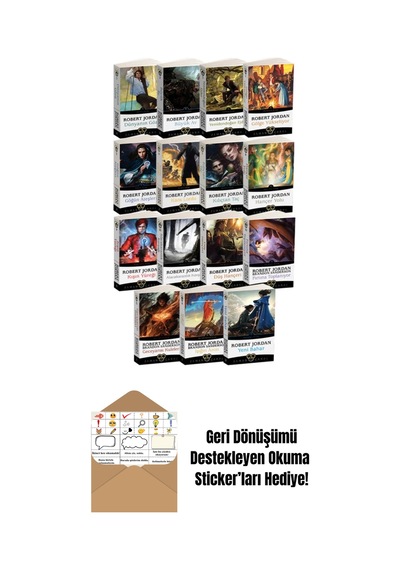 Zaman Çarkı 15 Kitap Takım Karton Kapak + Okuma Sticker'ları
