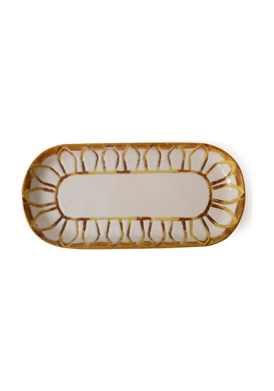 Keramika Worn Gold Noyan Kayık Tabak 26 Cm 2 Adet 22967 Çok Renkli
