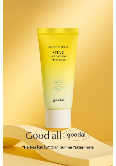 Ton Eşitleyici Leke Karşıtı Güneş Kremi Goodal Green Tangerine Vita C Dark Spot Tone Up Cream Spf50+
