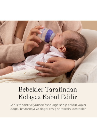 Lansınoh 60 Ml Biberon ve Naturalwave Biberon Emziği 0 Ay+