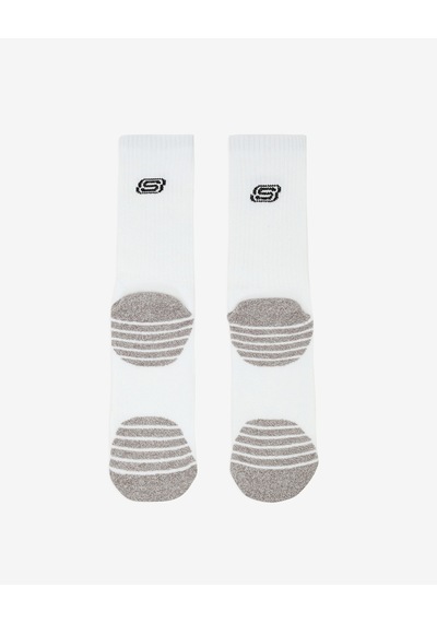 Skechers 3'lü Unisex Yarım Taban Destekli Crew Çorap Unisex Beyaz Çorap S119439-107 Beyaz