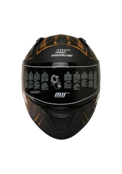 Motosiklet Kadın Kaskı Ecer 22.r06 Sertifikalı Double Vizör Full Face Kask Anubis Çok Renkli