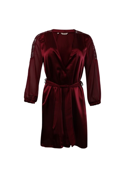 Pierre Cardin 6 Lı Saten Gecelik Çeyiz Takım Bordo