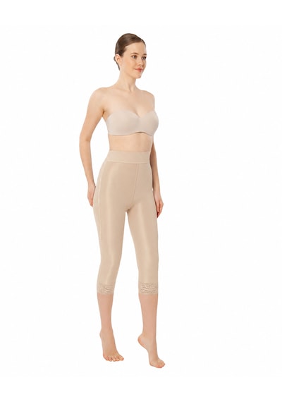 Variteks 223 Fermuarlı Bel - Diz Altı Liposuction Korse Bej