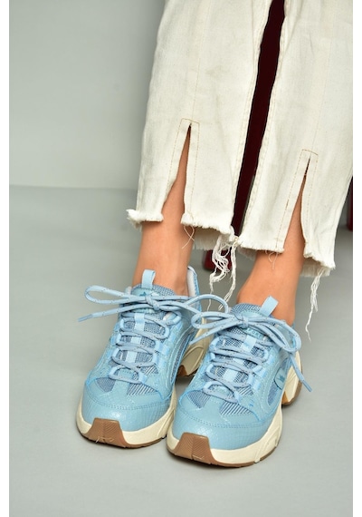 Fox Shoes U312414209 Mavi Kalın Tabanlı Spor Ayakkabı Sneakers Mavi-suni Deri Çok Renkli Fox Shoes U312414209 Mavi Kalın Tabanlı Spor Ayakkabı Sneakers Mavi-suni Deri Çok Renkli